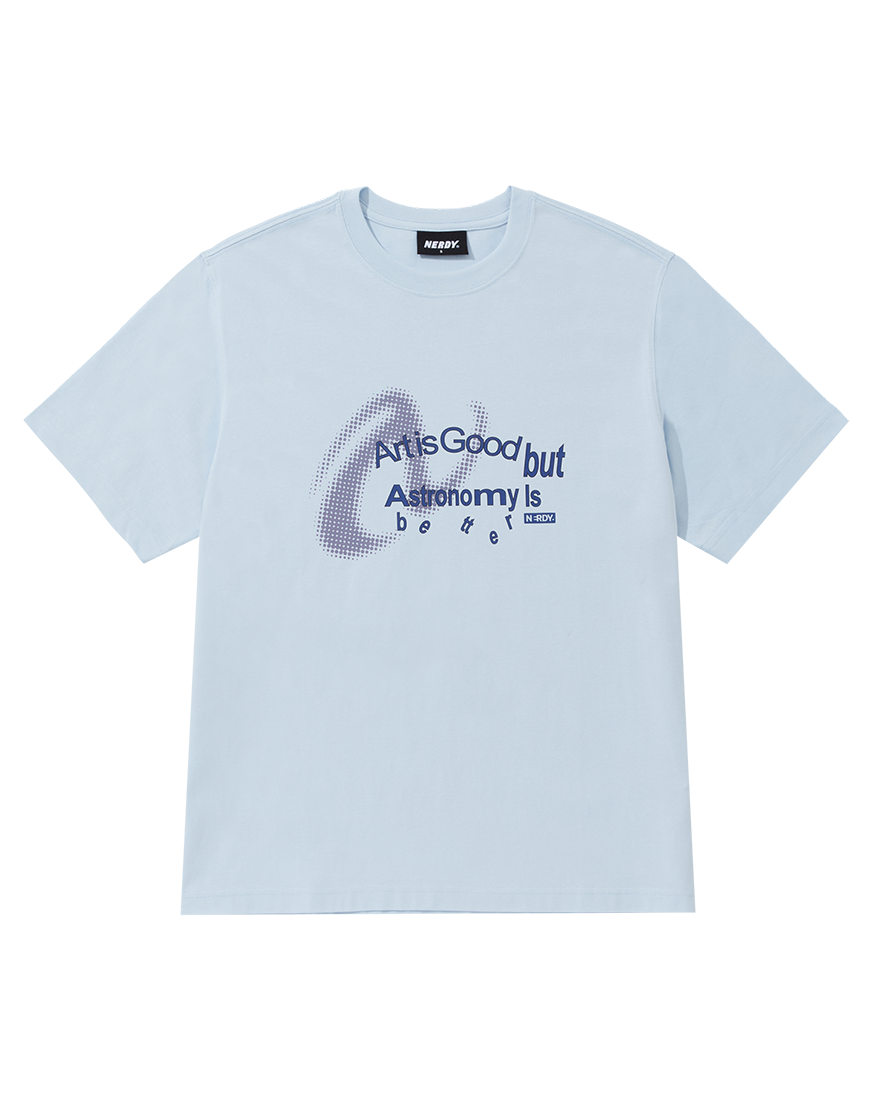 [BLUE] 아스트로노미 반팔 티셔츠 스카이블루