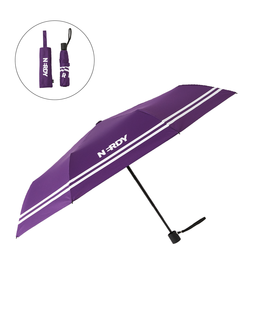 블랭크 로고 폴딩 우산(24SS) 다크퍼플